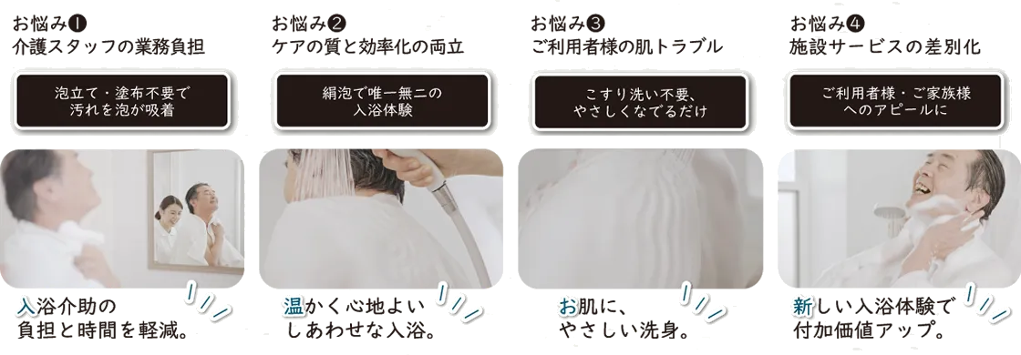 LIXIL公式】泡シャワー KINUAMI Care【介護・病院向け窓口サイト】